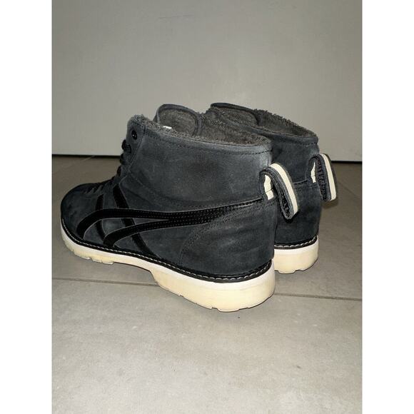 Onitsuka Tiger MEXICO Boots Mens 8 Black Suede Leather RINKAN 1183B407-001 - Picture 7 of 15